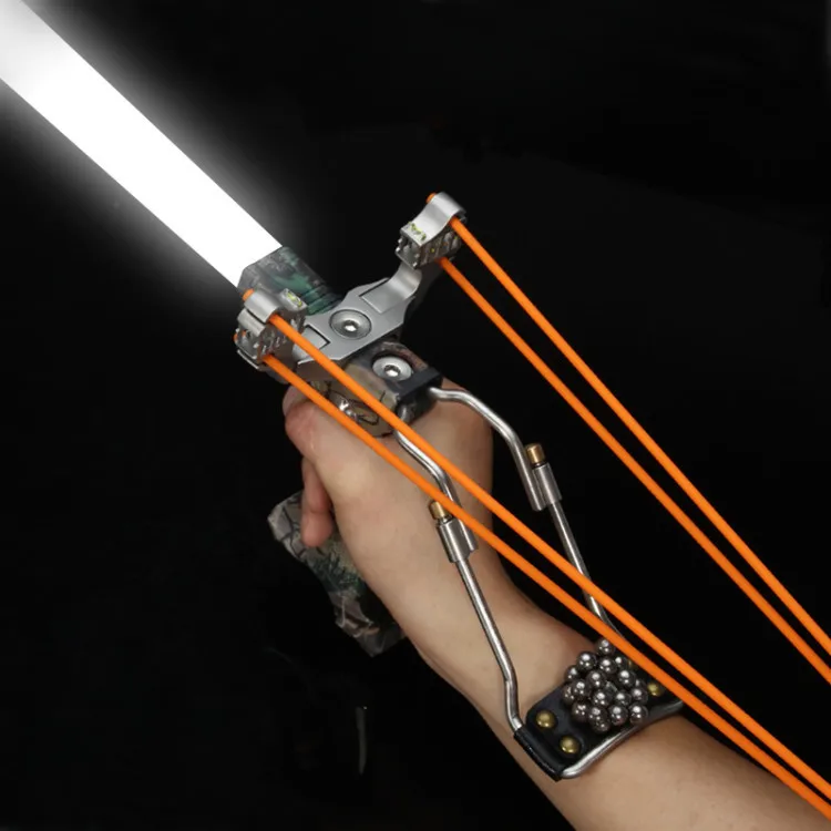 

LIEMA Slingshot DG-35 Gift strong light flashlight Sturdy Easy Precise Aiming Bow And Arrow Reusable Crossbow Hunting Supplies