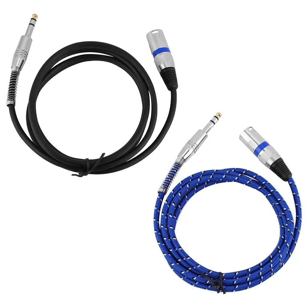

Dual Track 6.35 for XLR Audio Cable Hi-Fi 1.8M with Spring Guitar Parts Accessories