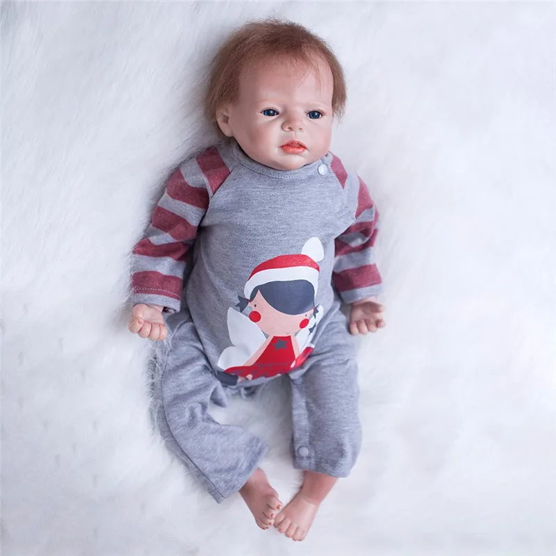 

Bebe Reborn Doll 55cm Baby Dolls Soft Silicone Boneca Reborn Brinquedos Bonecas Birthday Gifts Toys Bedtime Playmates