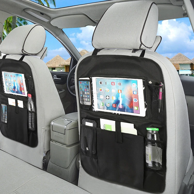 

2x Car Backseat Organizer Auto Storage Bag Vehicle Back Seat Storage Holder with Touch Screen Film for sedan/truck/SUV/ minivan