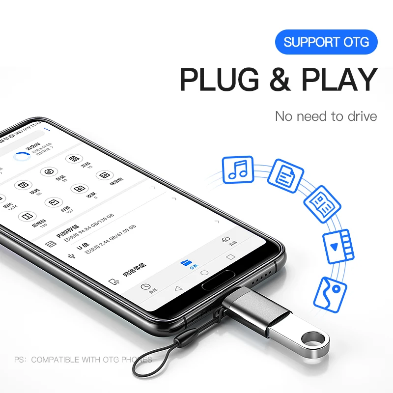 Адаптер Msvii USB 3 0 OTG для Type C|Переходники и адаптеры| |