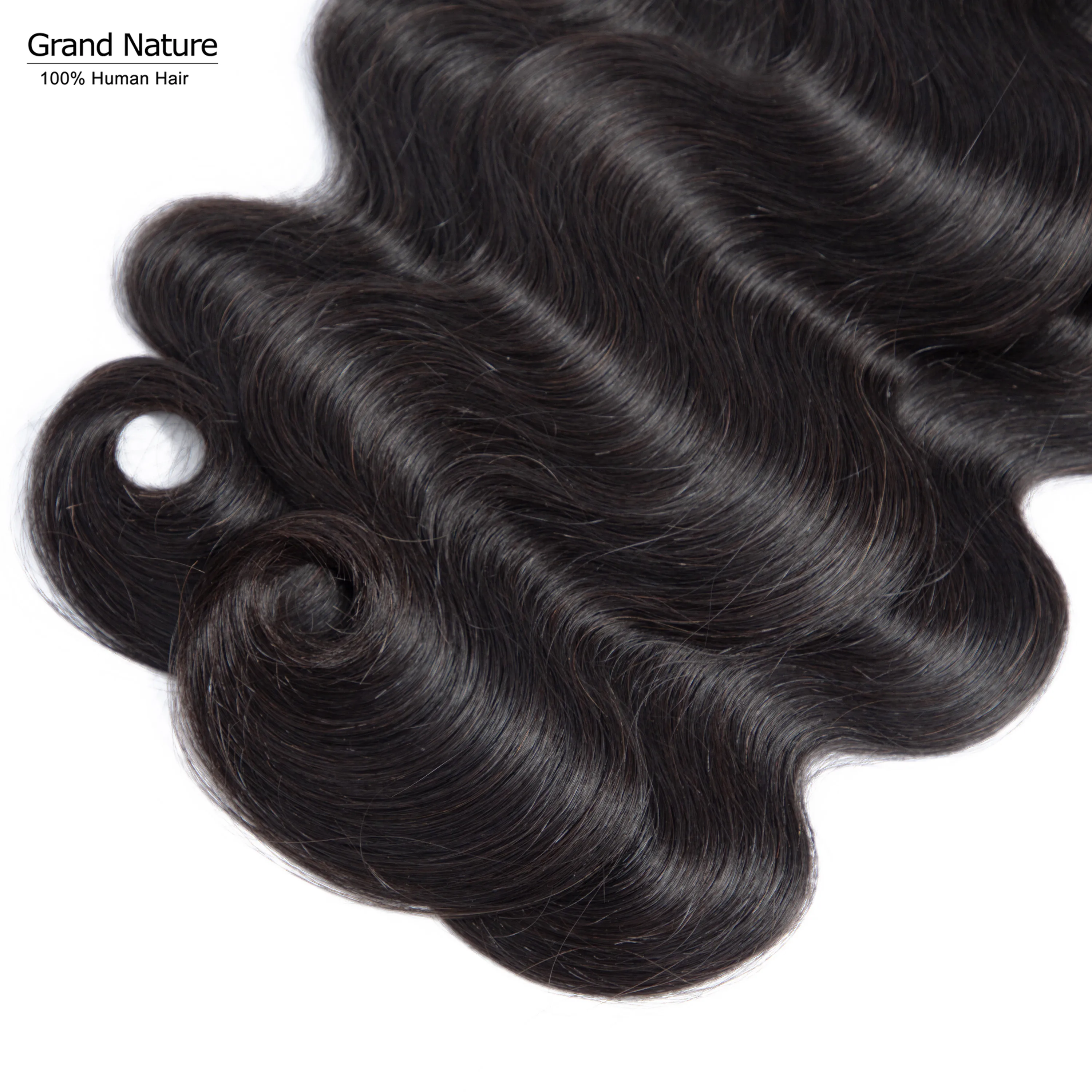 Grand Natural 10A Virgin Hair ткет бразильские волнистые человеческие волосы один пучок натуральный черный один Даритель может быть окрашен и отбелен