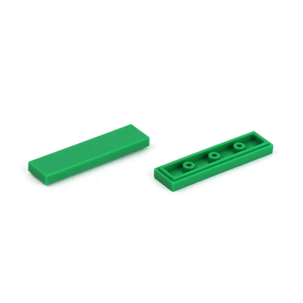 100pcs 플랫 타일 1x4 DIY 교육 빌딩 블록 아이들을위한 벽돌 장난감 소년 2431 입자 조립