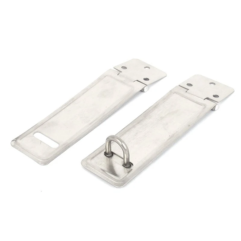 2 pcs Stainless Steel Toggle Latch Catch Hasp Becher board Cabinet Safety Prehylock Door Lock Haspe Staple Set | Обустройство дома
