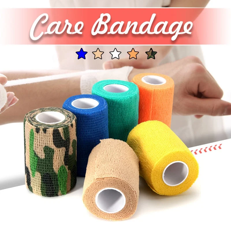 7.5cmX4.5M First Aid Self Adherent Wrap Self Adhesive Elastic Bandage Knee Elbow Medical Sports