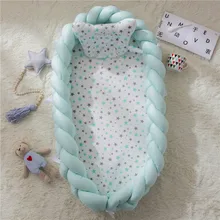 Портативный Детские Гнездо Набор для кроватки Детская кроватка бампер кровать Portector кровать для младенцев и детей ясельного возраста хлопковая люлька для новорожденных детская кроватка