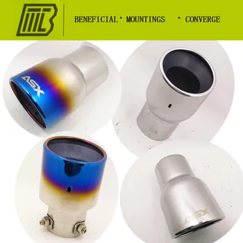

Car Styling 1PCS Exhaust Muffler Tube Modified Tail Pipe FOR RAV4 ASX End Tips Inlet 65mm Length 150mm Stainless Tip