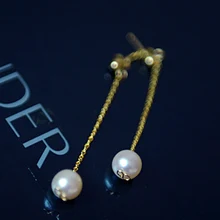 Новые модные женские серьги из пресноводного жемчуга, гипоаллергенные сексуальные элегантные инкрустированные женские изысканные ювелирные изделия, серьги с подвеской