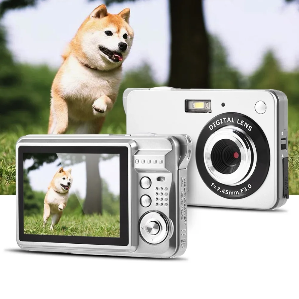 18Mp Max 5Mp CMOS Sensor 2.7 inch Screen Digital Cameras 8x Digital Zoom and Rechareable Lithium Battery Black Red Silver Colors