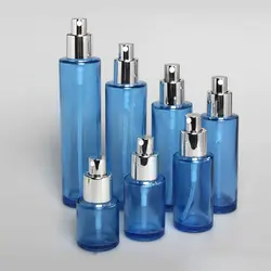 Beauty blue лосьон/спрей стеклянные контейнеры 30 мл, 1 унц. портативная бутылка хрустальные туфли