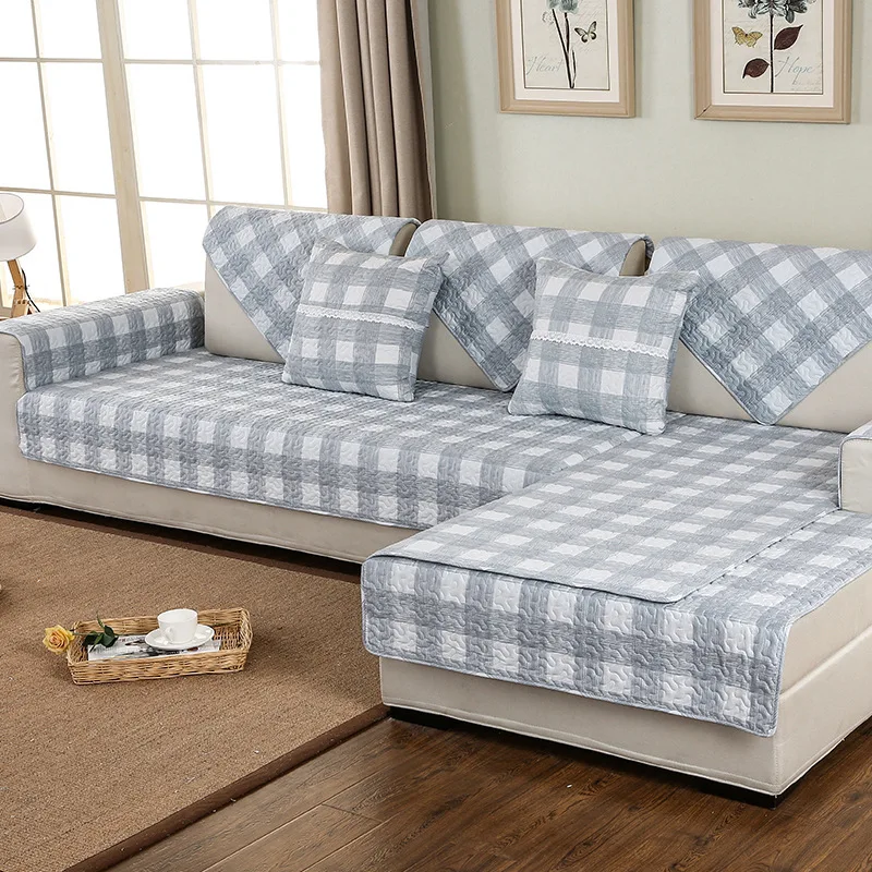 Плед-чехол для дивана хлопок Нескользящая диванная подушка современная ткань четыре сезона диван полотенце угловой диван украшение