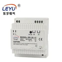 30 w 12vdc din rail блок питания для led DR-30-12