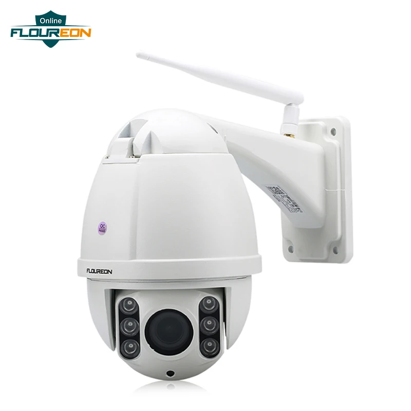 

FLOUREON 1080P IP Camera Wifi H.264 Wireless CCTV Security 5X ZOOM IR-CUT PTZ Ceiling IP Camera US 2.7-13.5mm Focus 2.0MP Camera