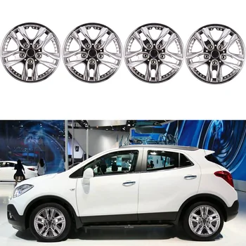 

12 Inch 4pcs Car Chrome Wheel Rim Skin Cover Hub Caps Hubcap Wheel Cover Sliver