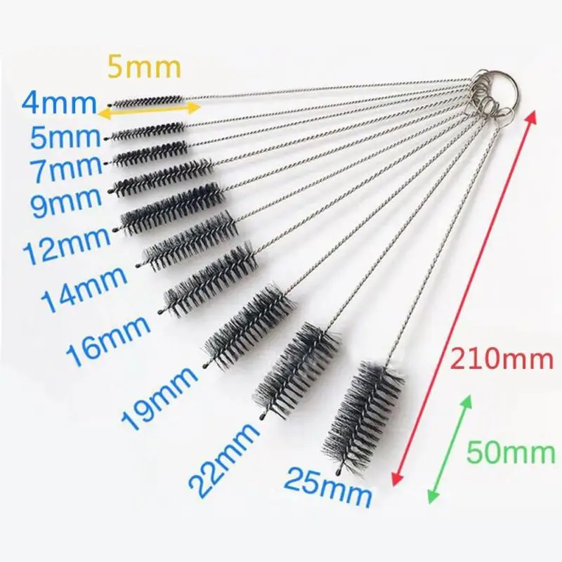 

Nylon Strip Type Cleaner Bottle Tube Removable Long Handle Cleaning Brushes Set