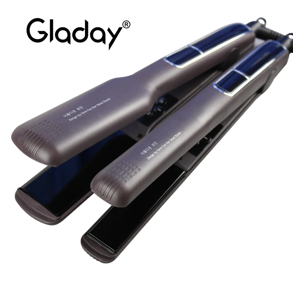 Электрический Выпрямитель для волос Gladay MCH 3D плавающие широкие пластины утюжок