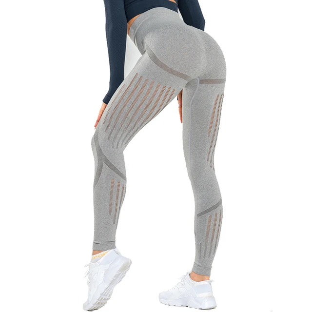 Women's High Waist Sports Tights Seamless Compression Pants - Pro ...