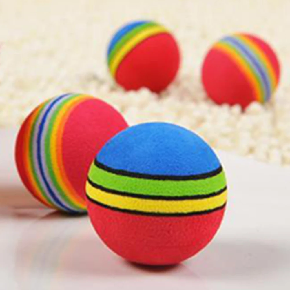 

For Cat Pet Products Pet Toys Puppy Dog And Cat Toys Chew Q Rainbow Ball Toys