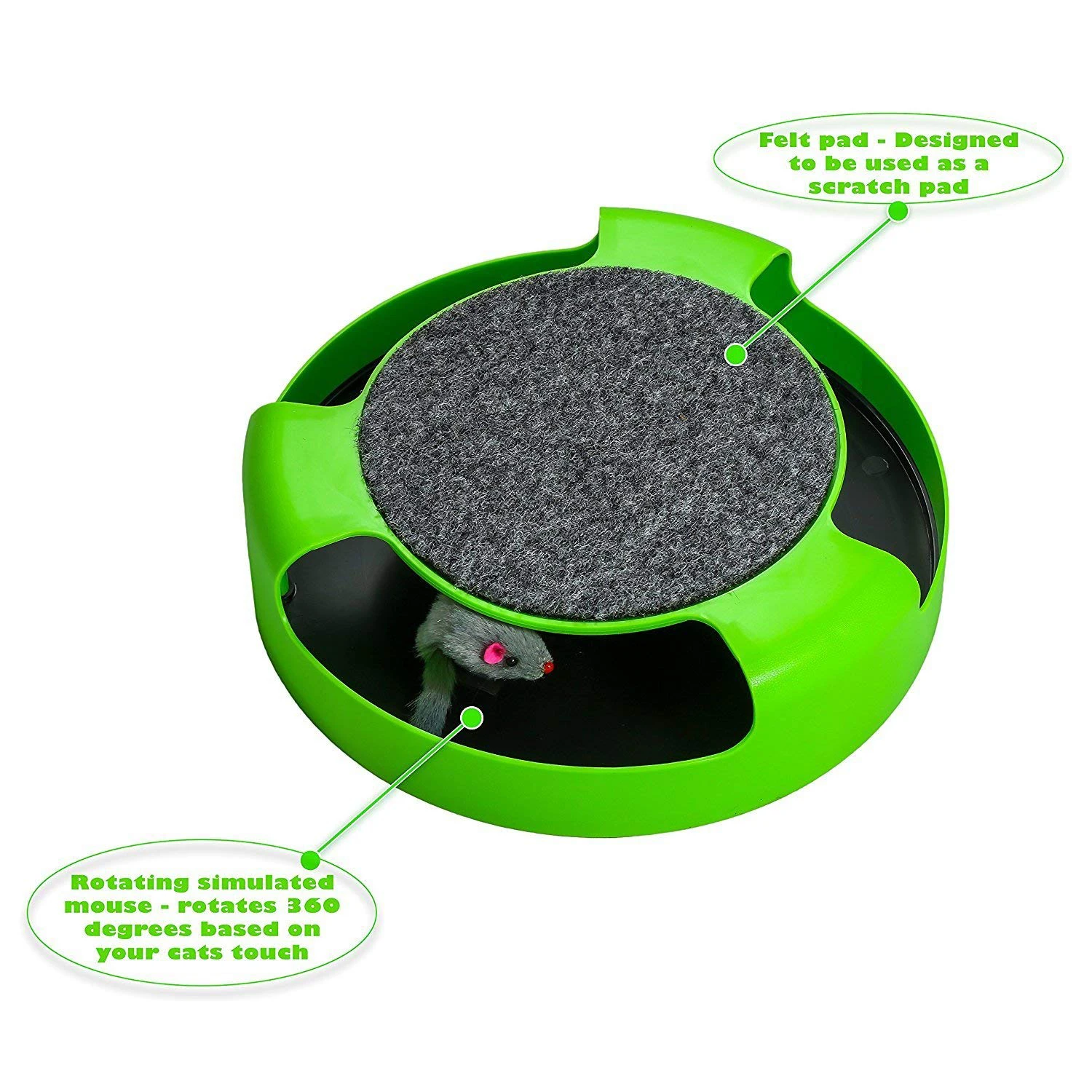 Cat Interactive Toy Cat Toy With Rotating Running Mouse And A Two In One Scratching Pad Catch The Mouse Quality Cat Toy For Al Cat Interactive Toy Cat Toy With Rotating Running Mouse And A Two In One Scratching Pad Catch The Mouse Quality Cat Toy For Al