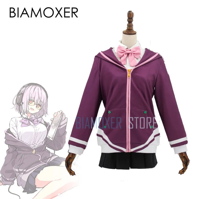 Биамоксер Аниме! SSSS.GRIDMAN Shinjo Akane школьная форма косплей костюм модный женский цвет