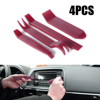 

4pcs/Set Plastic Car Dash Moulding Trim Audio GPS Door Panel Radio Open Pry Removal Tools suitable for All Car models