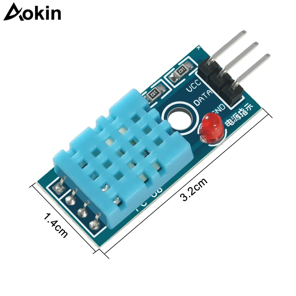 5 шт./лот Температура влажности Сенсор модуль цифровой DHT11 для Arduino Raspberry Pi 2