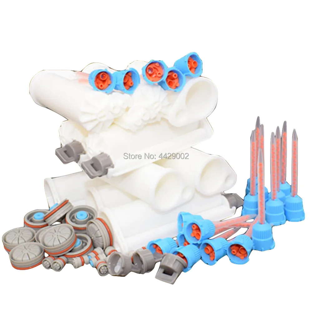 

10pcs 10:1 50ml Structural Adhesive 50ml Cartridge Epoxy Resin Acrylic Epoxies AB Glue Mixing Tube + 20pcs 10:1 Mixing Nozzles