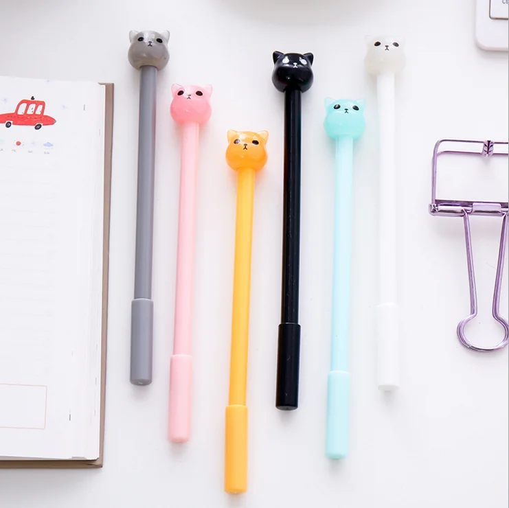 

Ellen Brook 1 Piece Korean Stationery Kawaii Cute Bear Animals Pen Advertising Creative School Office Supplies Gel Pens Gift