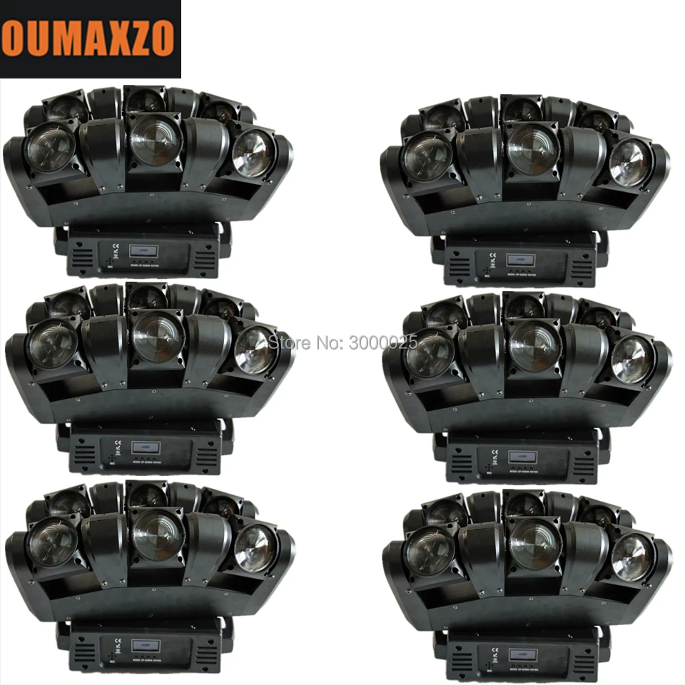 

6PCS/LOT Night Club Lighting LED 6 Heads RGBW Multi Color Led Beam 4-in-1 6pcs 10W LED Stage Light Six Shooter RGBW 4in1 LED