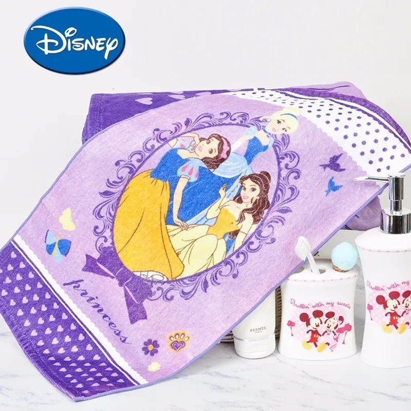 Disney Baby Children Face Towel Cotton 50*26cm Soft  Towel Disney Princes Snow White Pooh Zootopia Cartoon Towel
