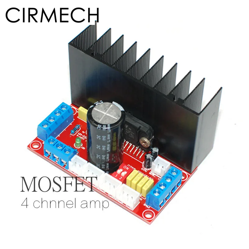 CIRMECH HIFI MOSFET HIFI TDA7850 4-канальный домашний усилитель доска автомобильный аудио усилитель доска 4X50 Вт