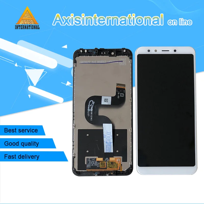 

Original Axisinternational For 5.99" Xiaomi Mi A2 MIA2 LCD Display Screen+Touch Panel Digitizer With Frame For Mi 6X MI6X M6X