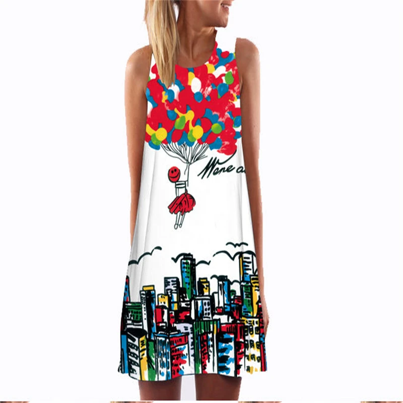 

Women Blouses And Shirts 2018 Summer Autumn Sleeveless Fashion Cotton Blouse Plus Size XL Ladies Tops Print Long Shirt