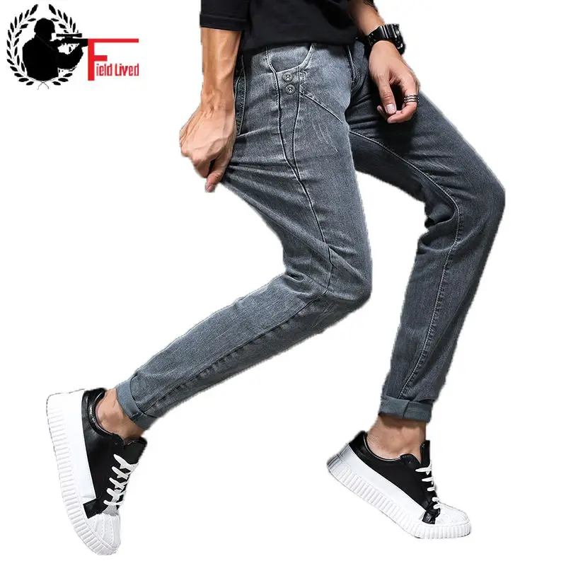 Джинсы мужские стрейчевые облегающие серые 2020|jeans pants men|cowboy trousersmens stretch |