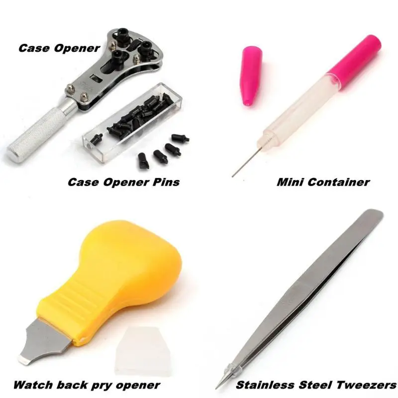 144pcs Professional Watch Case Holder Tools Set for Watch Case Opener Tool Set Repair Tools Horloge Gereedschapset Hand-tools