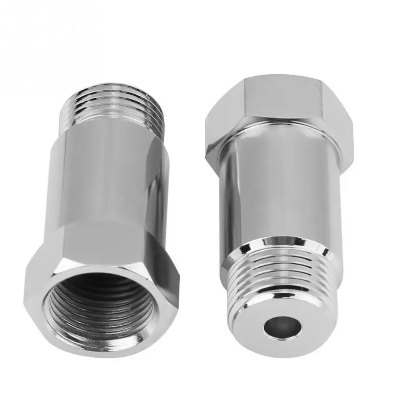 

2Pcs Silver 45mm Durability M18*1.5 Check Engine Light Eliminator Adapter O2 Oxygen Sensor Extender Spacer Easy Installation