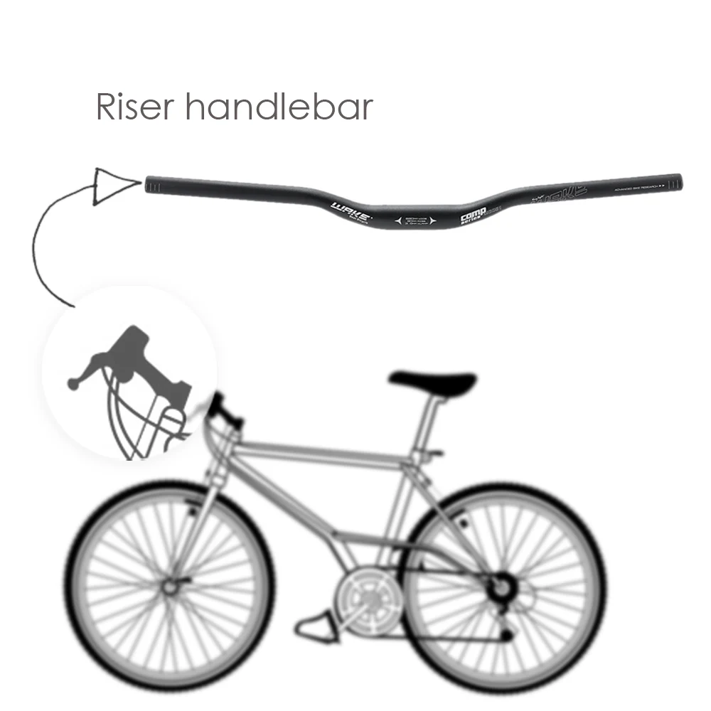 cheap 31.8mm 620mm Bicycle Handle Aluminum Alloy Cycling MTB Mountain Bike Riser Handlebar Bicycle Parts