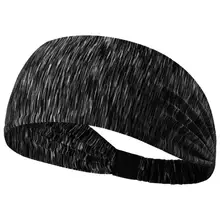 Женская эластичная повязка на голову эластичная широкая Йога Спортивная резинка для волос аксессуары геометрические полоски