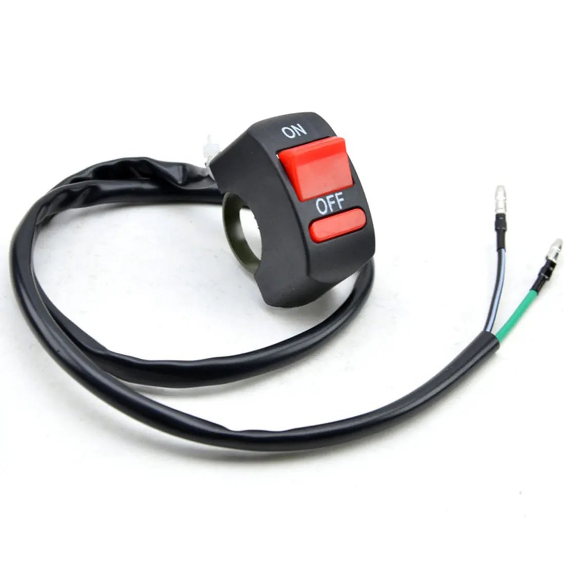

Hot Sale ON/OFF Button Connector push button switch Motorcycle Switches Handlebar Switches Bullet Connector