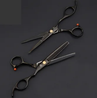 

20pcs black hair scissors shears hairdressing scissors barber thinning scissors hairdresser razor haircut 5.5 6.0