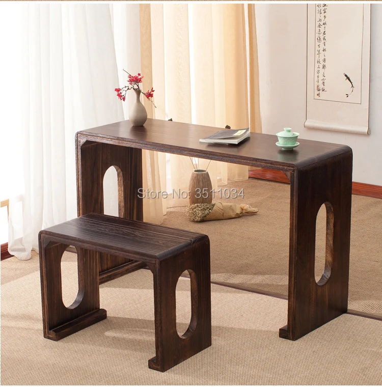 110x40x68cm Wood Piano Table Stool Set Rectangle Asian Antique Furniture Living Room Oriental Japanese/Chinese Tea Table Design
