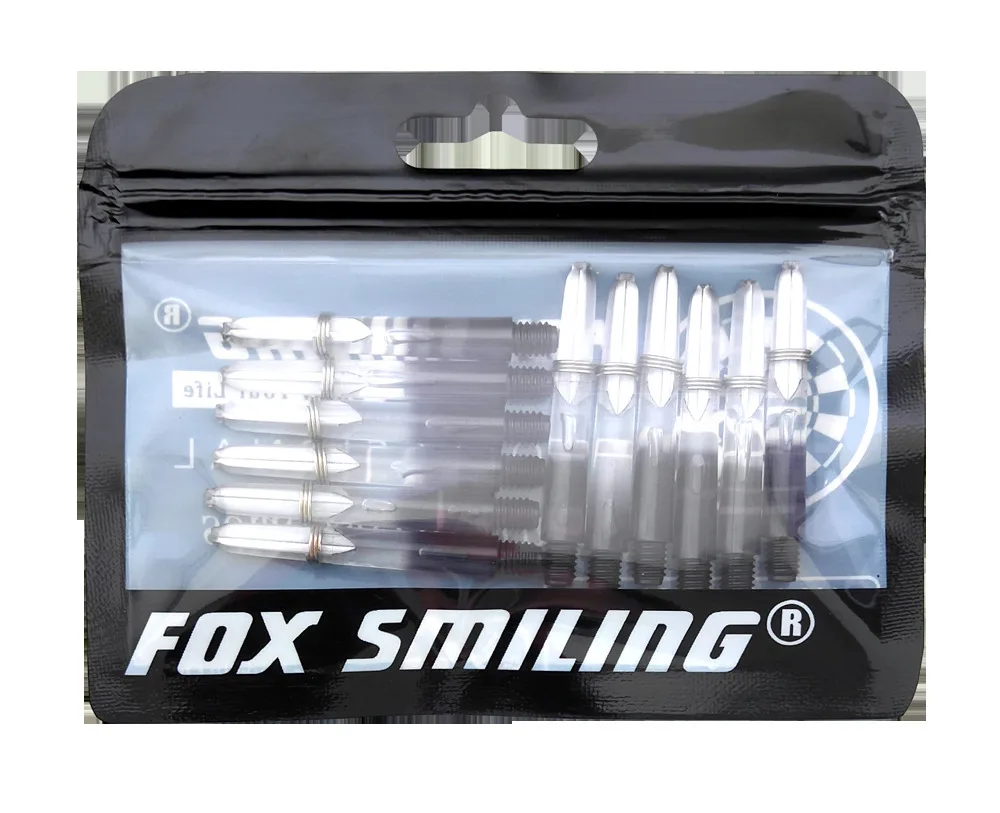 Fox Smiling 30/12/6 шт. синий черный прозрачный 35/48 мм нейлон Пластиковые дротики валы 2BA для профессионального Dardos аксессуары