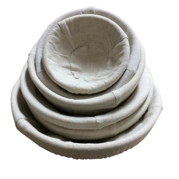 

High quality handmade top grade indonesia rattan round shape bread banneton