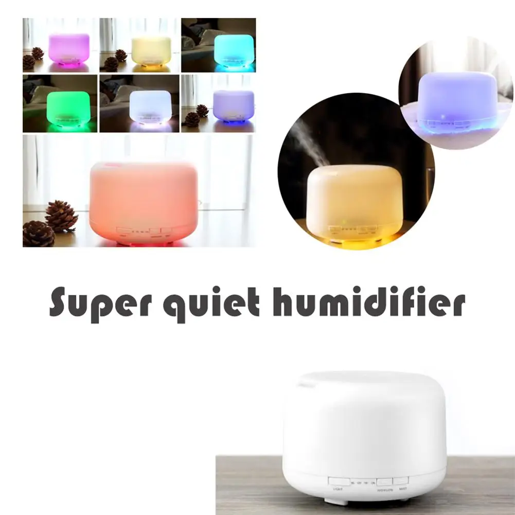

600ml Air Aroma Humidifier 7 Color Change LED Light Electric Diffuser Purifier