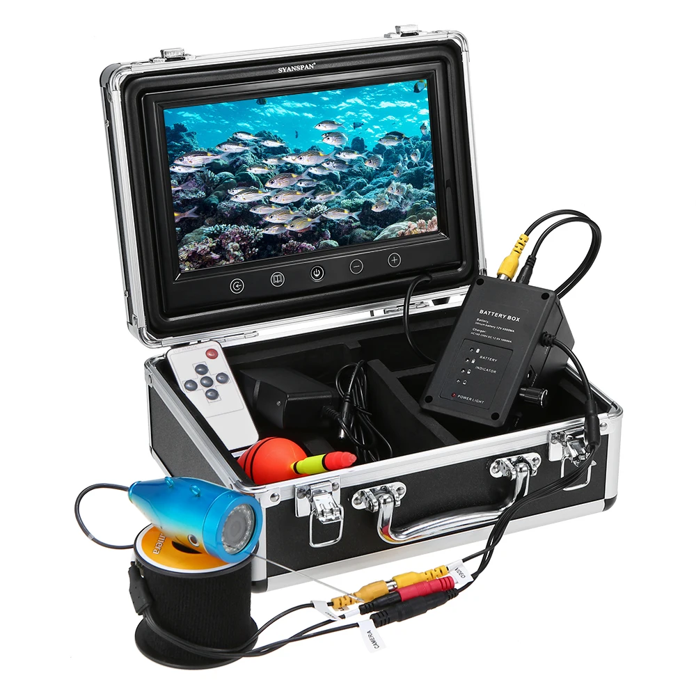 

Portable 24PCS Infrared IR LEDs Fish Finder 9Inch Large LCD Monitor 1000TVL Waterproof Underwater Fishing Camera Kit Pesca