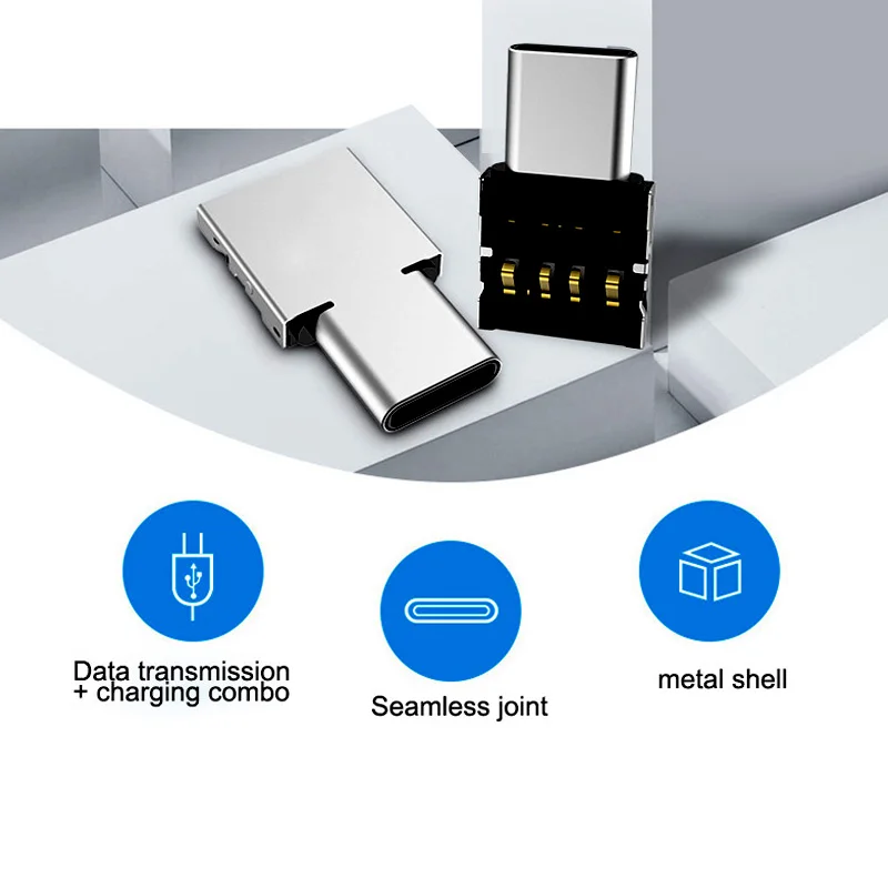 5 шт. ультра мини type C USB к 2 0 OTG адаптер для сотового телефона планшета и кабель флэш