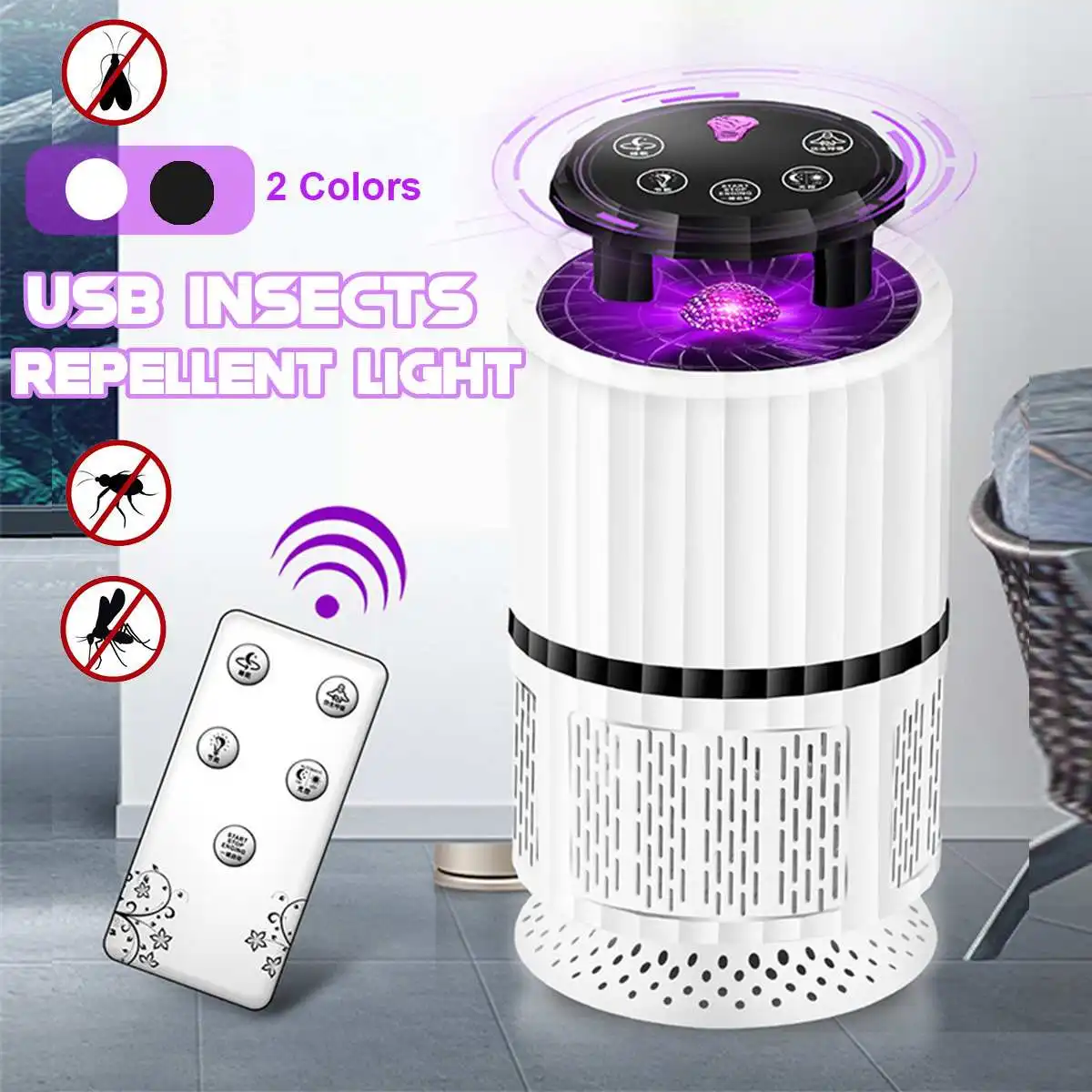 

Remote Control USB Electric Mosquito Repellent Light Touch Screen Mute LED Lamp Insect Killer Quiet Mosquito Killer Lamps Led