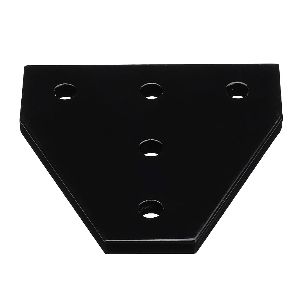 

Black Aluminum 5 Holes T Shape Join Plate Corner Bracket for 2020 V-slot Aluminum Profile
