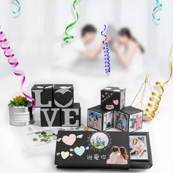 

Superior Creative DIY Surprise Love Bounce Box Gift Explosion Photo Album For Birthday Anniversary Gift DIY