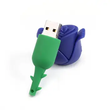 

ALLOYSEED Rose Model PVC Pendrive 16GB USB 2.0 Flash Drive Mobile U Disk Memory Stick